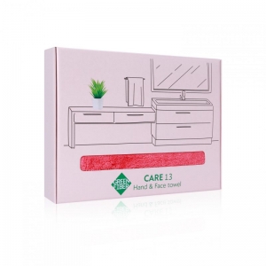 Полотенце для рук и лица Green Fiber CARE 13, коралловое